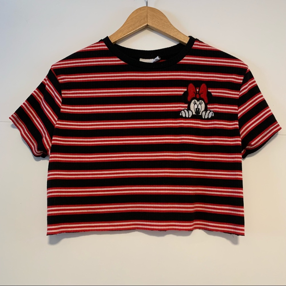 Disney | Cropped Minnie Mouse Tee Shirt